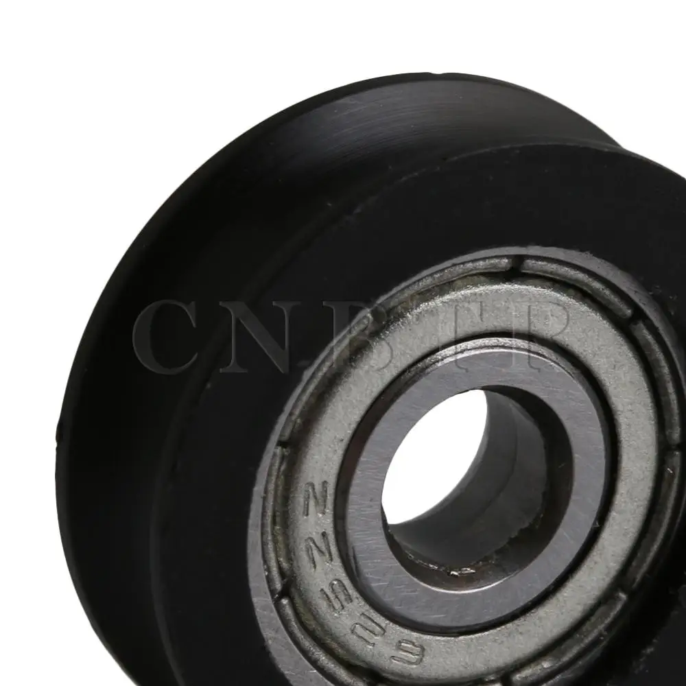CNBTR 4x U-type Groove Bearing 625ZZ Guide Pulley Load-bearing 63KG 20x5x7mm