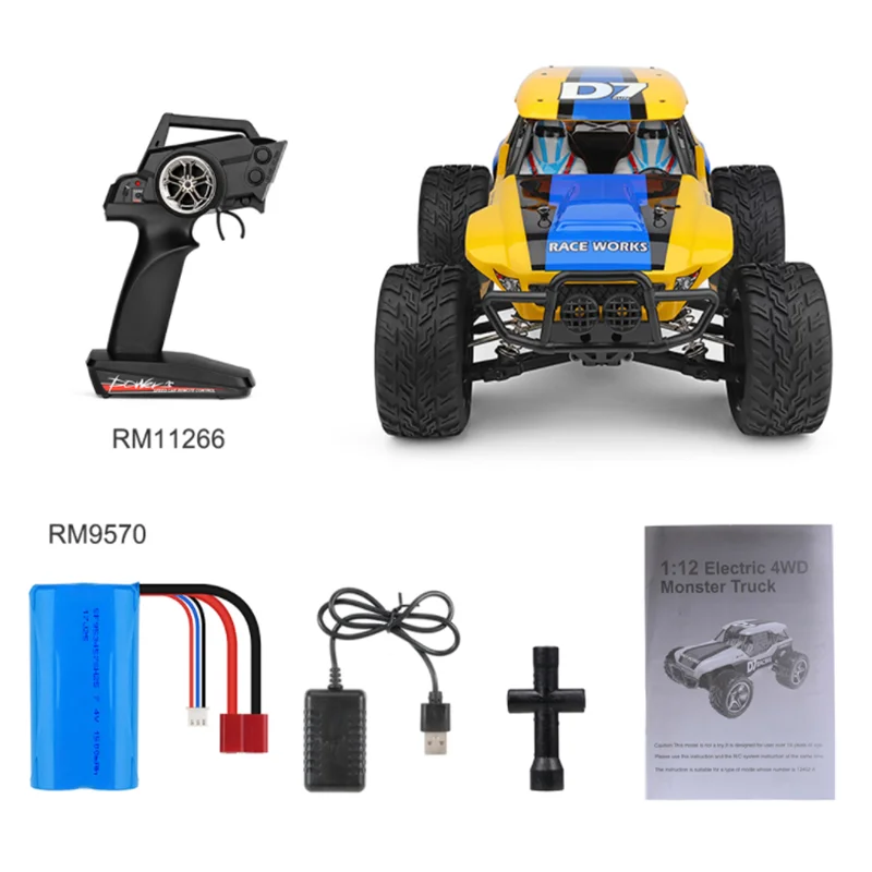 WLTOYS 12429 12402-A 1/12 RC Car Desert Off-road Vehicle