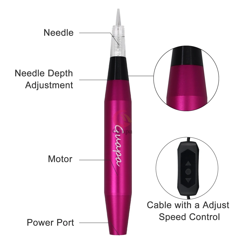 Professional Tattoo Pen Contour Tattoo Gun Machine for Permanent Makeup Eyebrow Lip with Cartridge Needles tattoo supplies tattoo kit tattoo pen