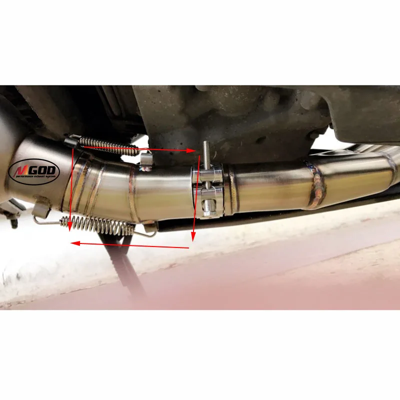 51 мм Akrapovic мотоциклетный глушитель среднего звенья трубы для ER6N YZF-R25 YZF30 NINJIA 250 300 Z250 250SL Z250SL 2012