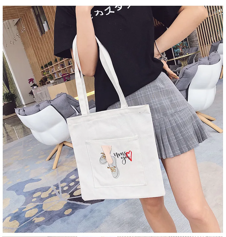 New Style Canvas Bag Women's Literature And Art Hipster Versatile INS Canvas Bag Students Shoulder Bag Environmentally Friendly