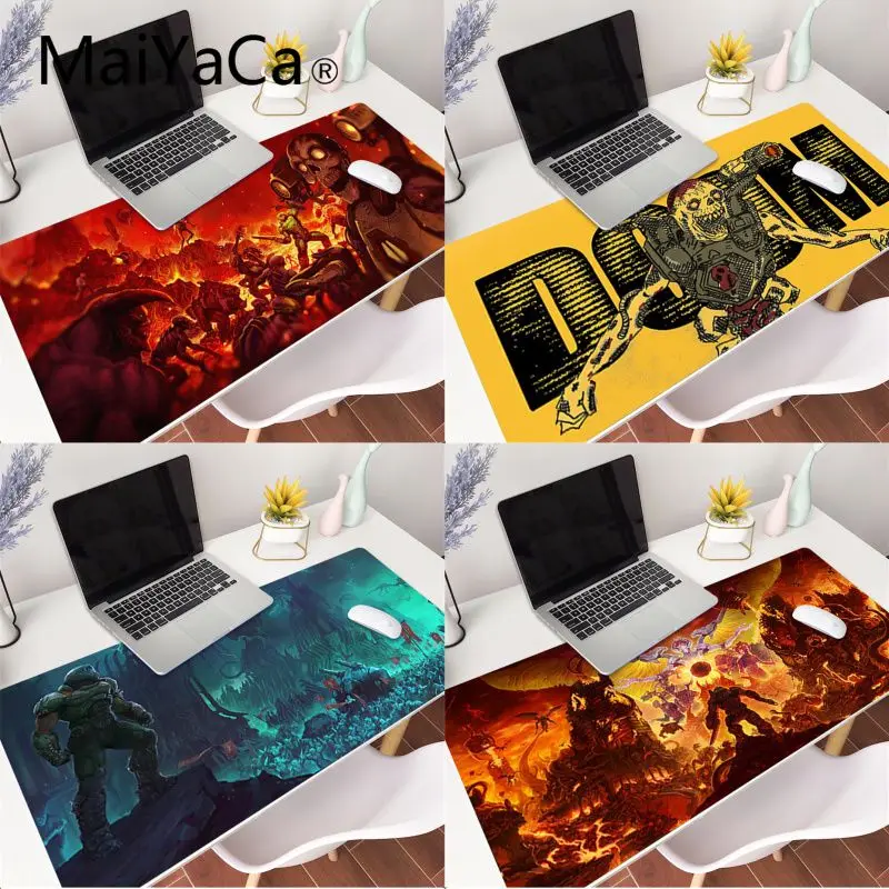 

MaiYaCa Top Quality Doom game Durable Rubber Mouse Mat Pad Gaming Mouse Pad gamer Large Deak Mat 800x300mm for overwatch/cs go