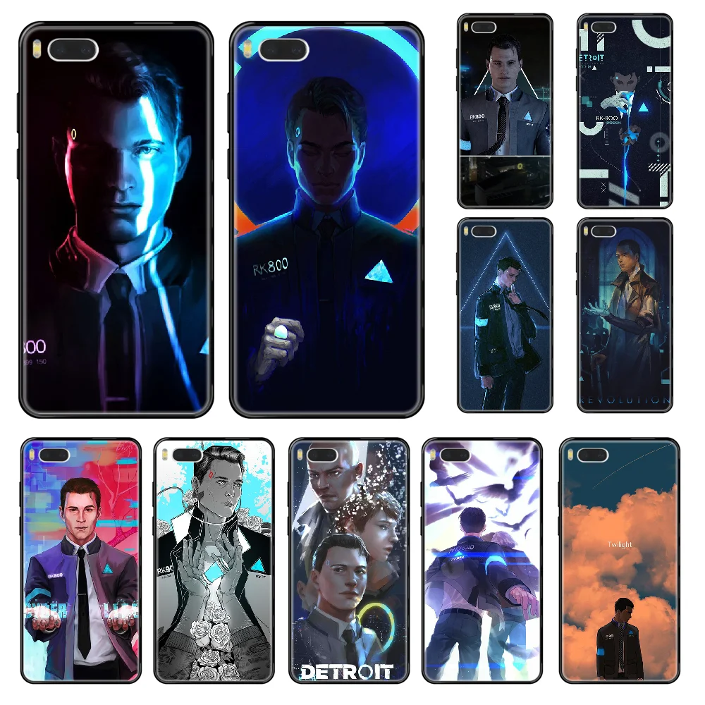 

Game Detroit Become Human Phone case For Xiaomi Redmi Mi 3 5 6 8 9 A1 2 Max3 Mix2 X SE Lite Pro black trend shell painting prime