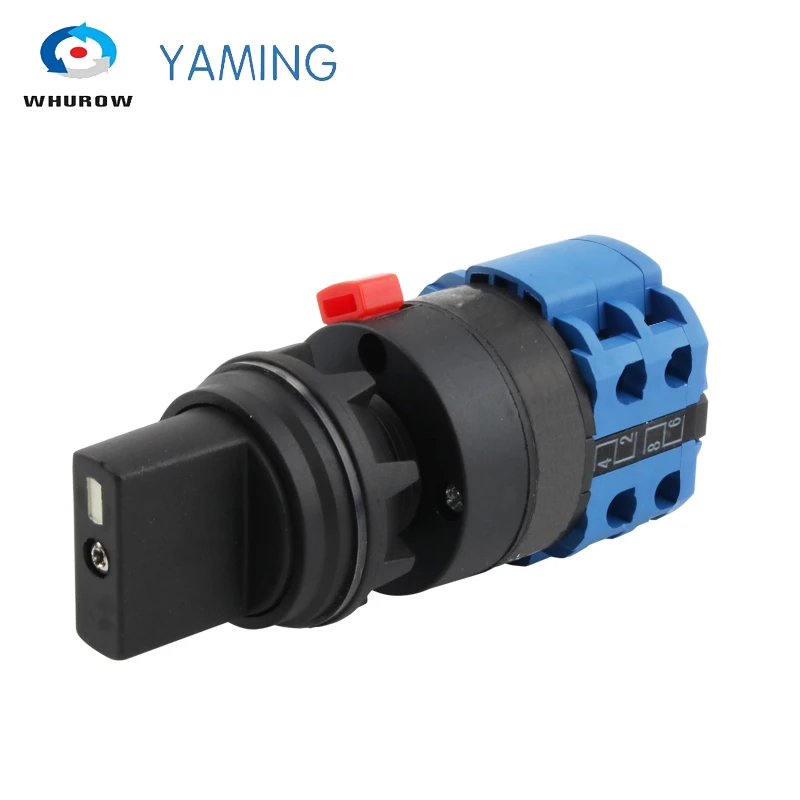 

LW26-20/2 Universal 3 Positions 2 Poles Single-hole Installation Double Power Forward And Reverse Rotary Cam Switch