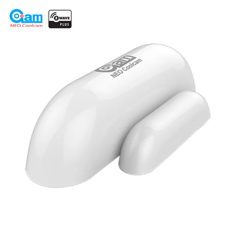 Coolcam-Sensor de ventana de puerta NEO NAS-DS01Z z-wave, Compatible con la serie z-wave 300 500, alarma de Sensor de puerta con cerradura magnética