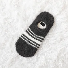  Socks Women Short thick Invisible Warm Socks Winter Harajuku Slippers cartoon Socks Mink cashmere Cute kawaii Ankle Sock girls 