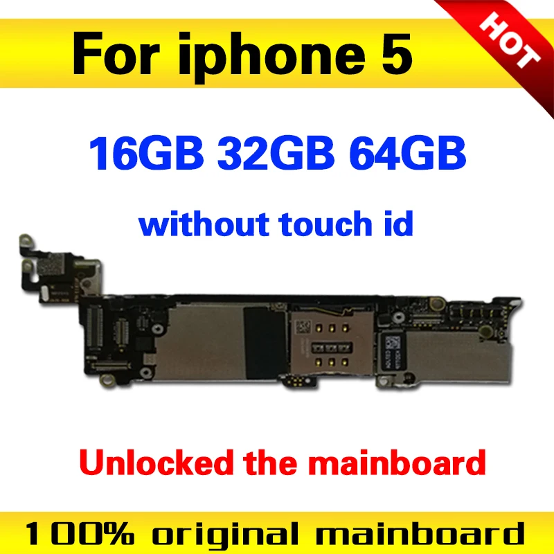 

Free iCloud for iphone 5 Motherboard with Full Chips,Original unlocked for iphone 5 5g Mainboard with OS System,16GB 32GB 64GB