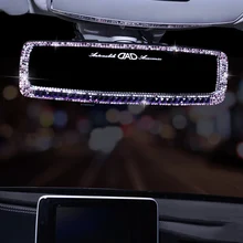 Универсальный Автомобильный интерьер зеркало заднего вида Украшение горный хрусталь кристалл зеркало заднего вида крышка авто аксессуары подходит для девочек женщин