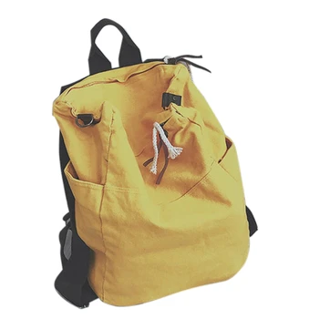 

College Style Literature and Art Large-Capacity Student Schoolbag Men and Women Backpack Backpack