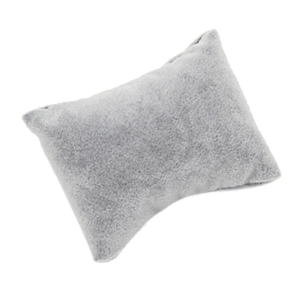 

5pcs Soft Velvet Watch Bracelet Hair Elastic Jewelry Display Pillow Cushion