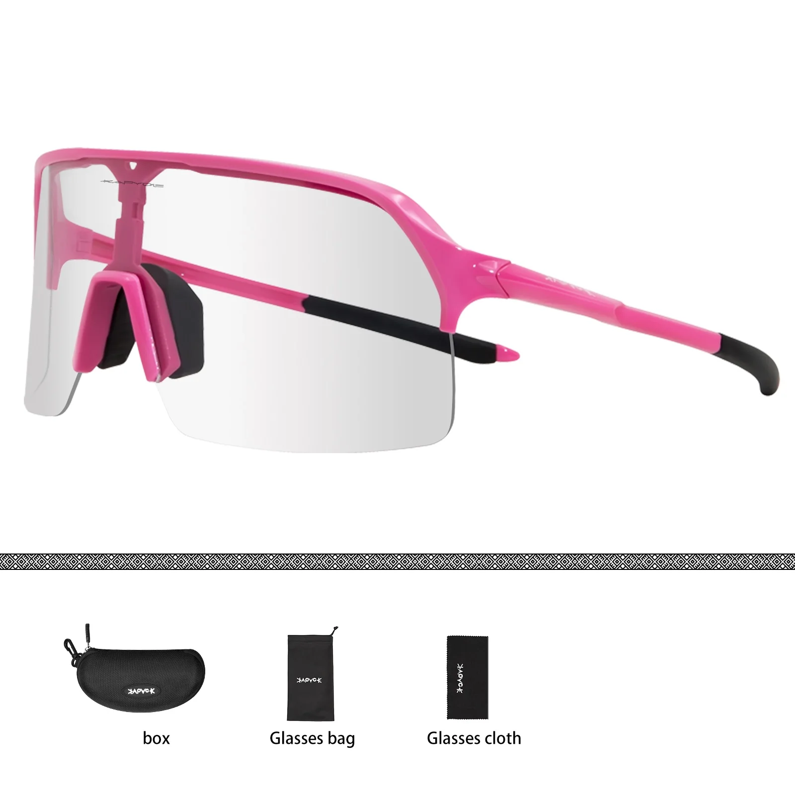 Fietsen Meekleurende 1 Lens Bril Heren Dames Racefiets Zonnebril Fiets MTB Sportbril Berg Rijden Vissen_voghion.com