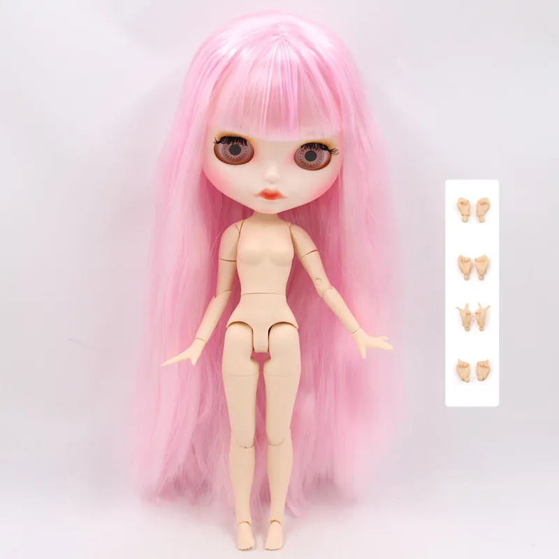 ICY Fortune Days factory blyth кукла Новинка матовое лицо белая кожа 1/6 суставы тела розовые волосы DIY sd Подарочная игрушка - Цвет: like the pic