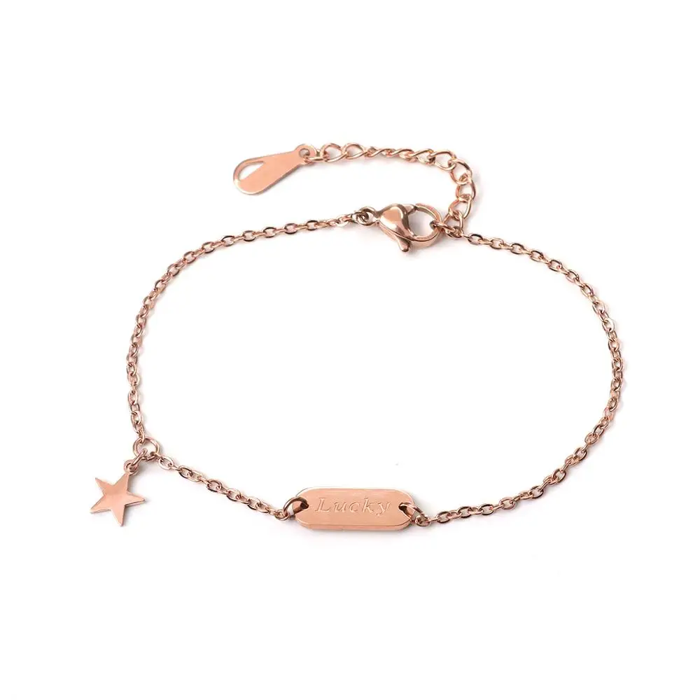 DoreenBeads, модные браслеты из нержавеющей стали, розовое золото, сердце, крыло, прозрачный кубический цирконий для мужчин, ювелирное изделие, подарок, длина 16,5 см, 1 шт