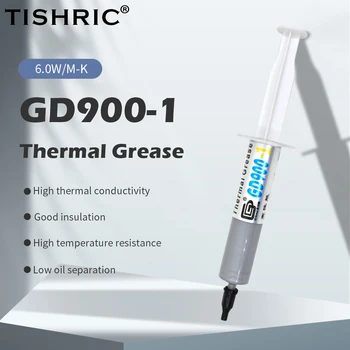 

TISHRIC 15g GD900 1 Thermal Paste For CPU Heatsink Cooler Thermal Grease For PC Hot Melt Adhesive For Radiator Water Cooling