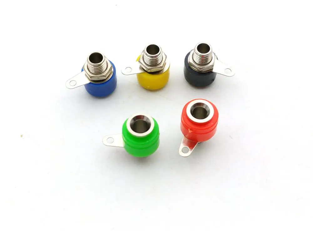 10 шт Латунное покрытие обвязочная стойка разъем типа банан для 4 мм бананового