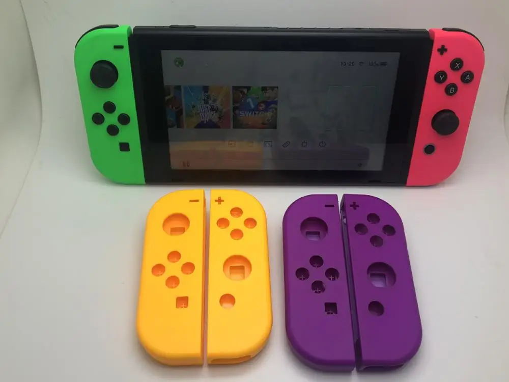 Чехол-накладка для контроллера NX JoyCons чехол переключателя NS Joy Con зеленый розовый