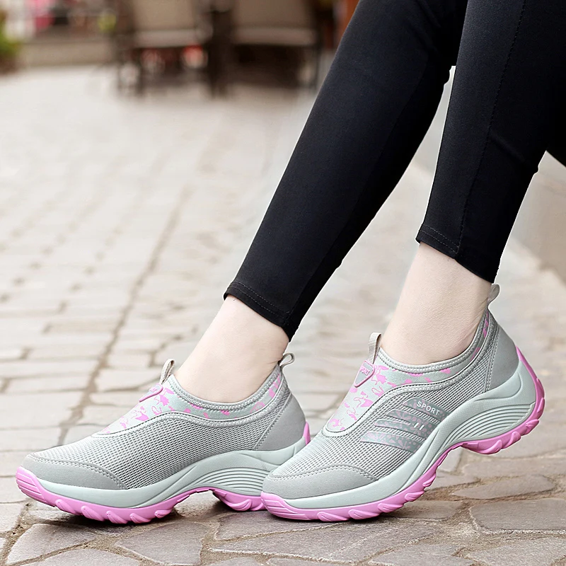 Размеры 35-42; женские тонкие кроссовки для фитнеса; визуально увеличивающие рост; Тонизирующая обувь; женские дышащие тонкие кроссовки без застежки