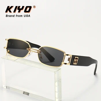 

KIYO Brand 2020 New Women Men Square Sunglasses Metal Fashion Sun Glasses High Quality UV400 Driving Eyewear 2930