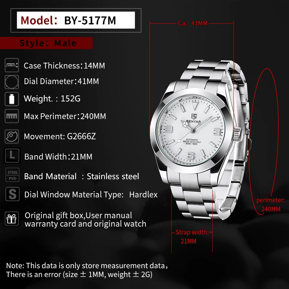 Men's Automatic Mechanical Watch 4 Hccf4fa15b96c47a1a3342f39b567f989v