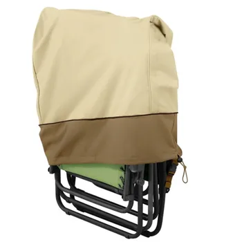 

Outdoor Portable Foldable Recliner Chair Cover with Drawstring Bag Snowproof Waterproof Garden Terrace Patio Seat Cover