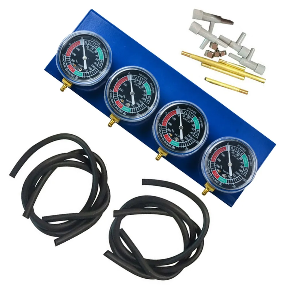 Wakauto Jauge D/équilibrage de Synchronisation de Carburateur de Synchroniseur de Synchroniseur de Carburateur de Moto de 4 Cylindres