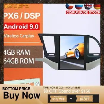 

Car Stereo For Hyundai Elantra 2016-2018 GPS Navigation Android 9.0 Car DVD Radio Carplay Bluetooth Touchscreen PX6 Mirror Link