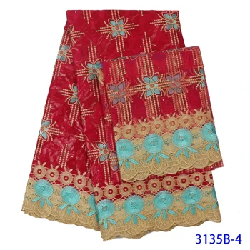 

High-End Lace Fabric 2019 Wax Cord Lace Fabric African Lace Fabric New Wax Cord Lace For Women Wedding Party Dress QF3135B-4