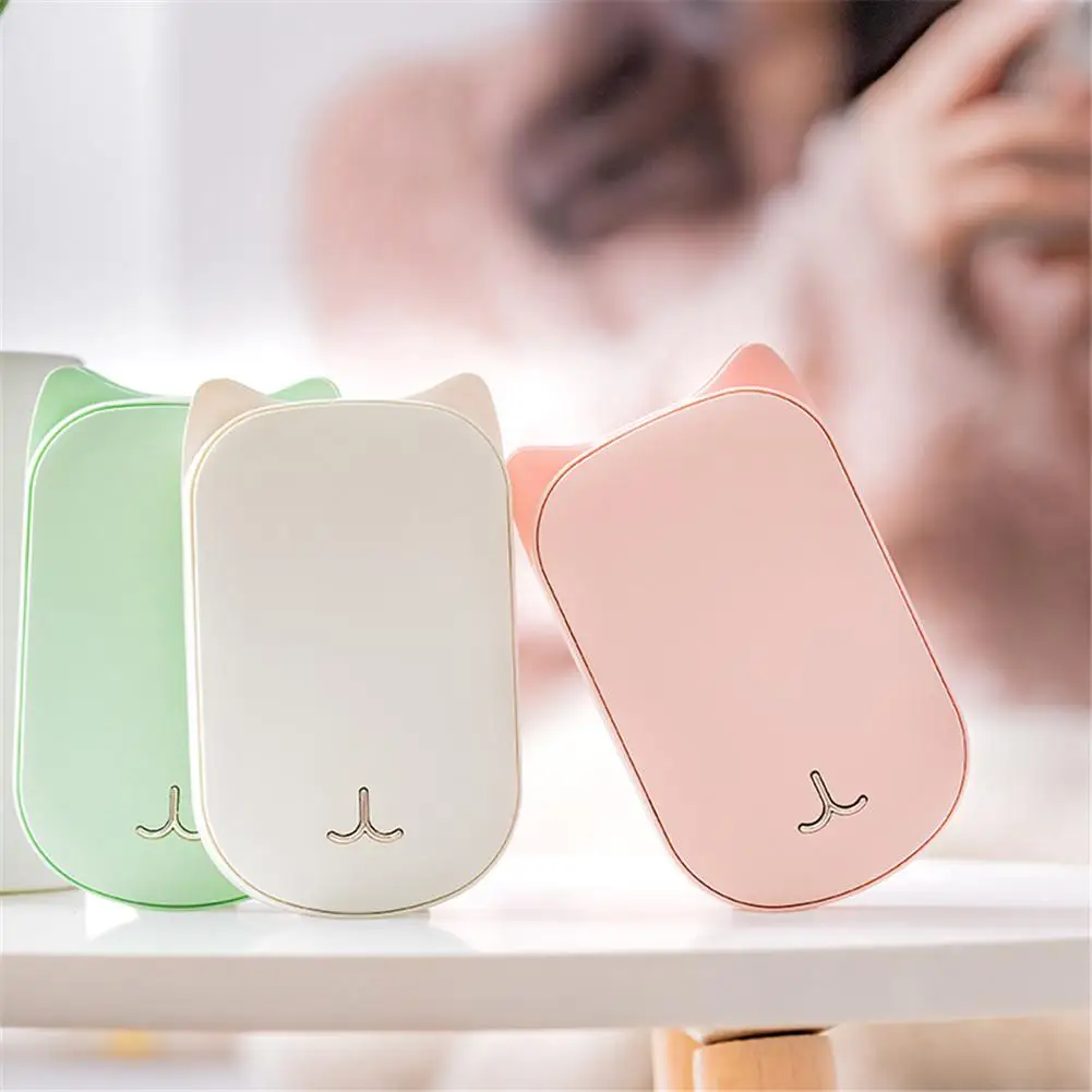 3600mAh USB перезаряжаемая электрическая грелка для рук зимняя галька с двойным нагревом Мини 5V длительный срок службы Карманный повербанк 2 в 1
