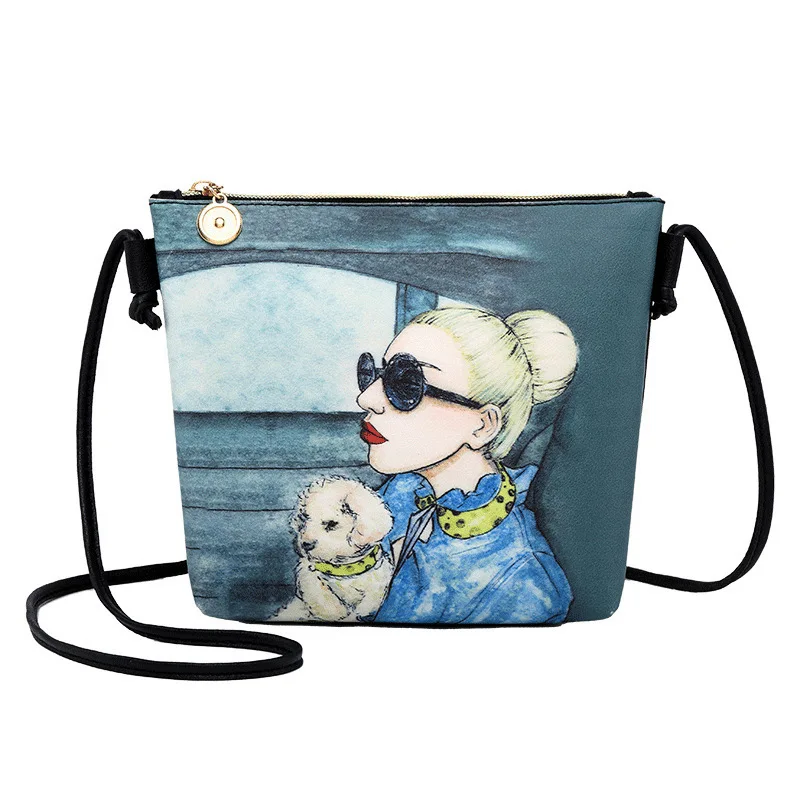 

Women's Printed Wind Shoulder Bag Phone Package Order Add Logo 2018 Autumn And Winter Shoulder Bag