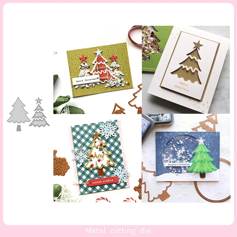 

Christmas tree set Metal Cutting Dies for DIY Scrapbooking Photo Album Decorative Embossing Paper Card Crafts Die Cut 2019