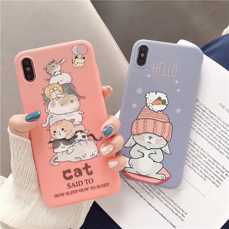 Niceking Candy TPU Чехол на айфон 6 S 7 8 Plus силиконовый милый мягкий милый мягкий рисунком чехол для IPhone X XS XR XS MAX 6S 7plus