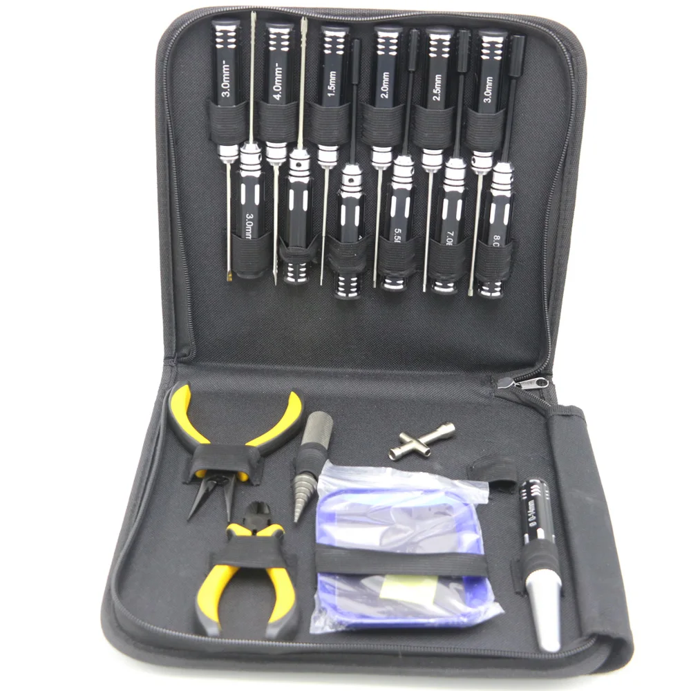 US $48.60 18 In 1 23 In 1 Rc Tools Kits Screwdriver Pliers Hex Sleeve Socket Repair Box Set For Repairing Rc Airplanes Rc Car Model Toys