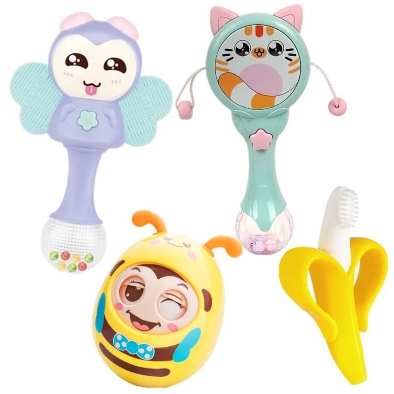 Детские игрушки 0-1 лет, погремушка, ручная Музыкальная погремушка, jie zou bang, для новорожденных детей 3-6-12 месяцев, развивающие