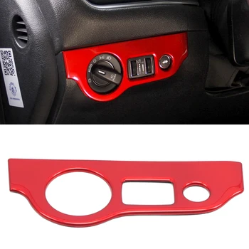 

LHD For Dodge Challenger Accessories 2015-2019 Interior Middle Console Control Headlight Button Cover Trim