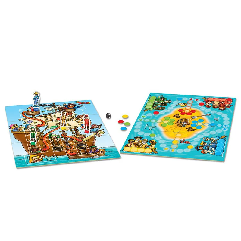 

The United Kingdom Orchard Toys Board Game Pirates Pirate Snakes And Ladders Educational Parent And Child Puzzles Game
