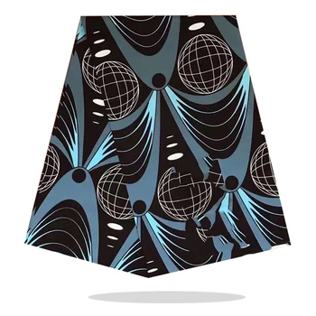 

Women Dress Material For Sewing 100%Breathable Cotton Fabric Veritable African Style Wax Prints Fabric 6 Yards/Pcs RV19-48