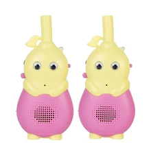 2 шт домофон мультфильм интерактивный Ручной Красочный светодиодный 2 пути подарки открытый радио дальность Детская Игрушка Рождество рация