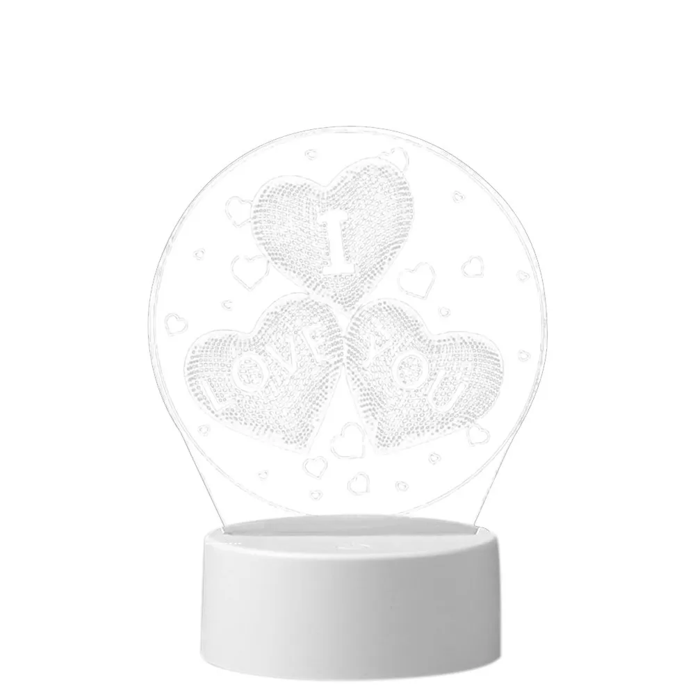 3d Usb акриловый ночной Светильник s Led настольный стол украшение для спальни подарок теплый белый светильник Медузы архитектурная настольная лампа