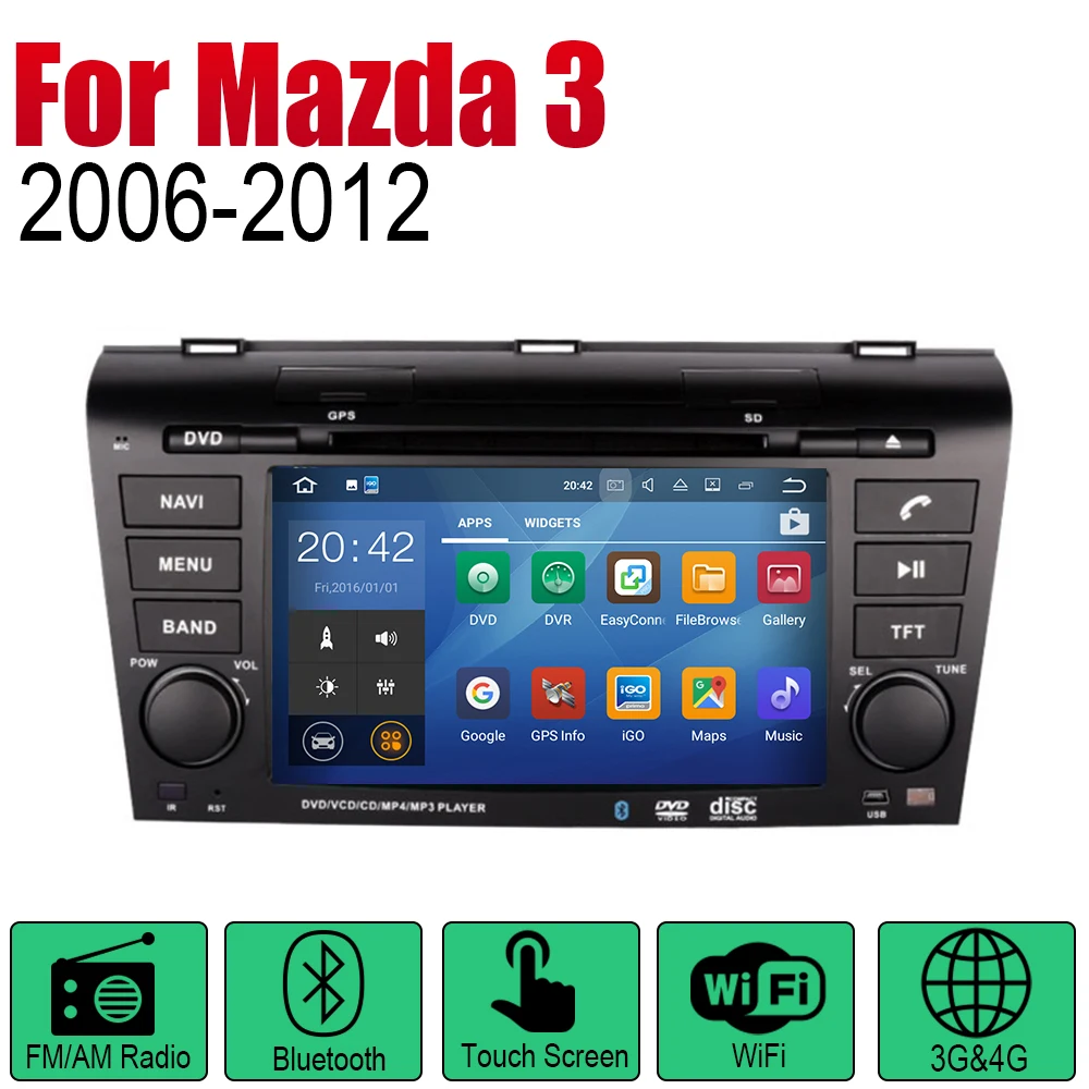 ZaiXi Android Автомагнитола Стерео gps навигация для Mazda 3 2006~ 2012 Bluetooth wifi 2din автомобильное радио стерео Мультимедиа Плеер аудио