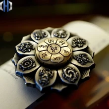 Китайский стиль,, EDC, Будда, глаз лотоса, колесо, палец, гироскоп, чистая медь, из печати, декомпрессионная игрушка, металл, немой, долгое время