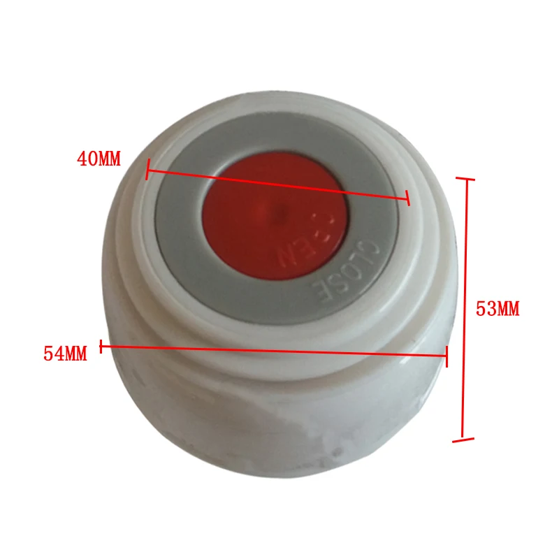 4.5cm red-grey-white 4,5/5,2 см пластиковая крышка термоса, Вакуумная крышка Flsak, Термокружка для путешествий, фляга с крышкой, аксессуары для термоса - Цвет: 4.5cm red-grey-white