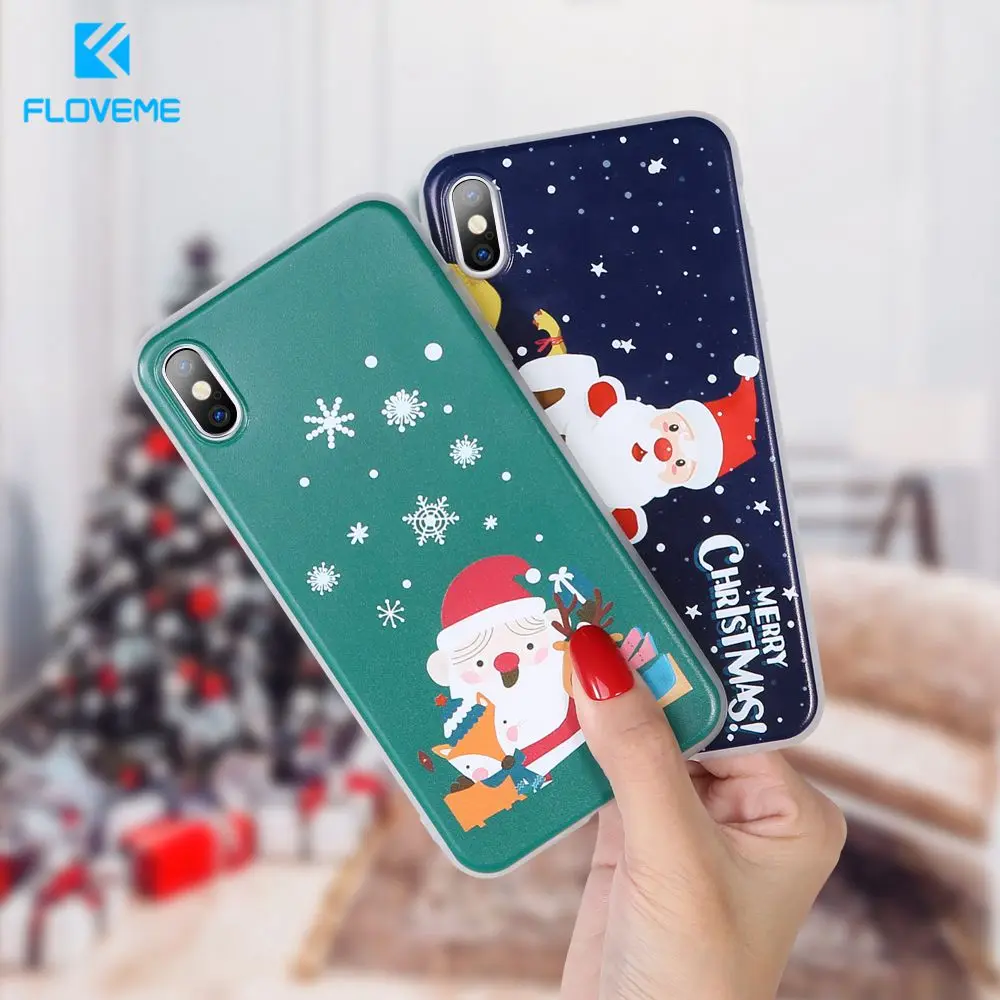 Рождественский чехол FLOVEME для samsung S8 S9 S10 plus телефона Galaxy Note 10 Plus 9 Note8 Funda|Бамперы| |