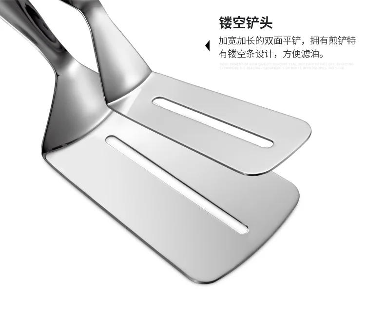 Stainless steel Tong Fried Steak Clip Steak clip Food Pizza Shovel Barbecue Tool Meat Clamp Hand Cake Food Clip