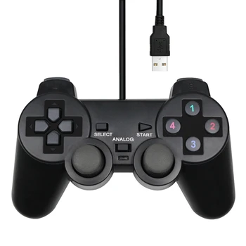 

USB Wired PC Controller Joystick For PC Computer Laptop For PC Win/7/8/10 For Vista Black Gamepad