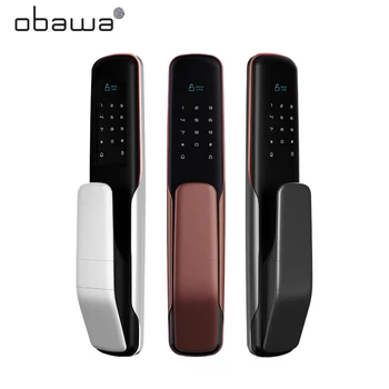 

Obawa Electronic Door Lock With Fingerprint/IC Card Biometric Fingerprint Door Lock Digital Code Password Intelligent lock
