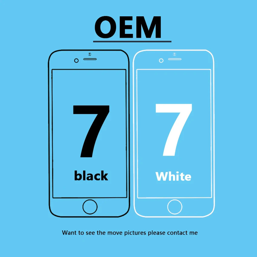 Черный/белый Оригинальный OEM iPhone 7 LCD сменный дисплей для 7G 3D сенсорный экран