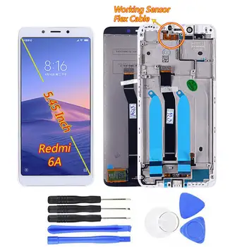 

Yuanlin LCD Display Touch Screen Digitizer Assembly Parts with Frame for Xiaomi Redmi 6/6A Phone Accessories телефона 전화 화면