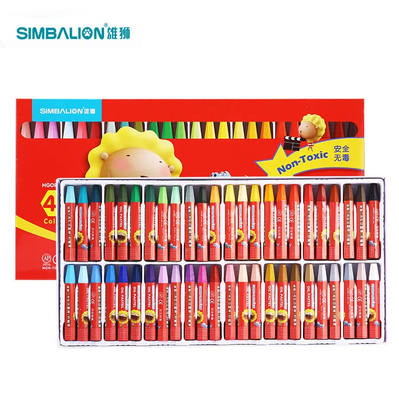 Lion 48 Color Crayon 48 Color Hexagonal Crayon Fine Art Drawing Sets Crayon Painted Tool Many Provinces