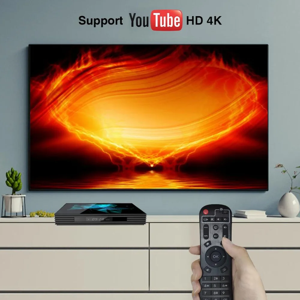 Android 9,0 ТВ приставка A95X Z2 4 Гб ОЗУ 64 Гб 2,4G 5G Wifi RK3318 четырехъядерный USD3.0 BT4.2 4K Google плеер Youtube телеприставка