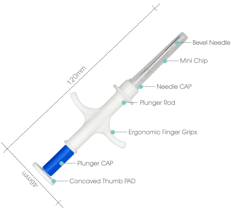 1.48x8mm pet microchip syringes (8)